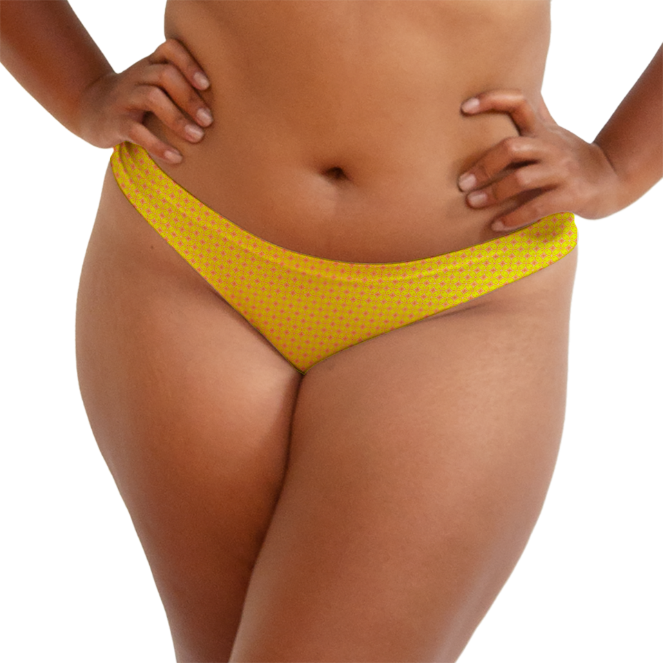 Batik Kawung Yellow Series Thong