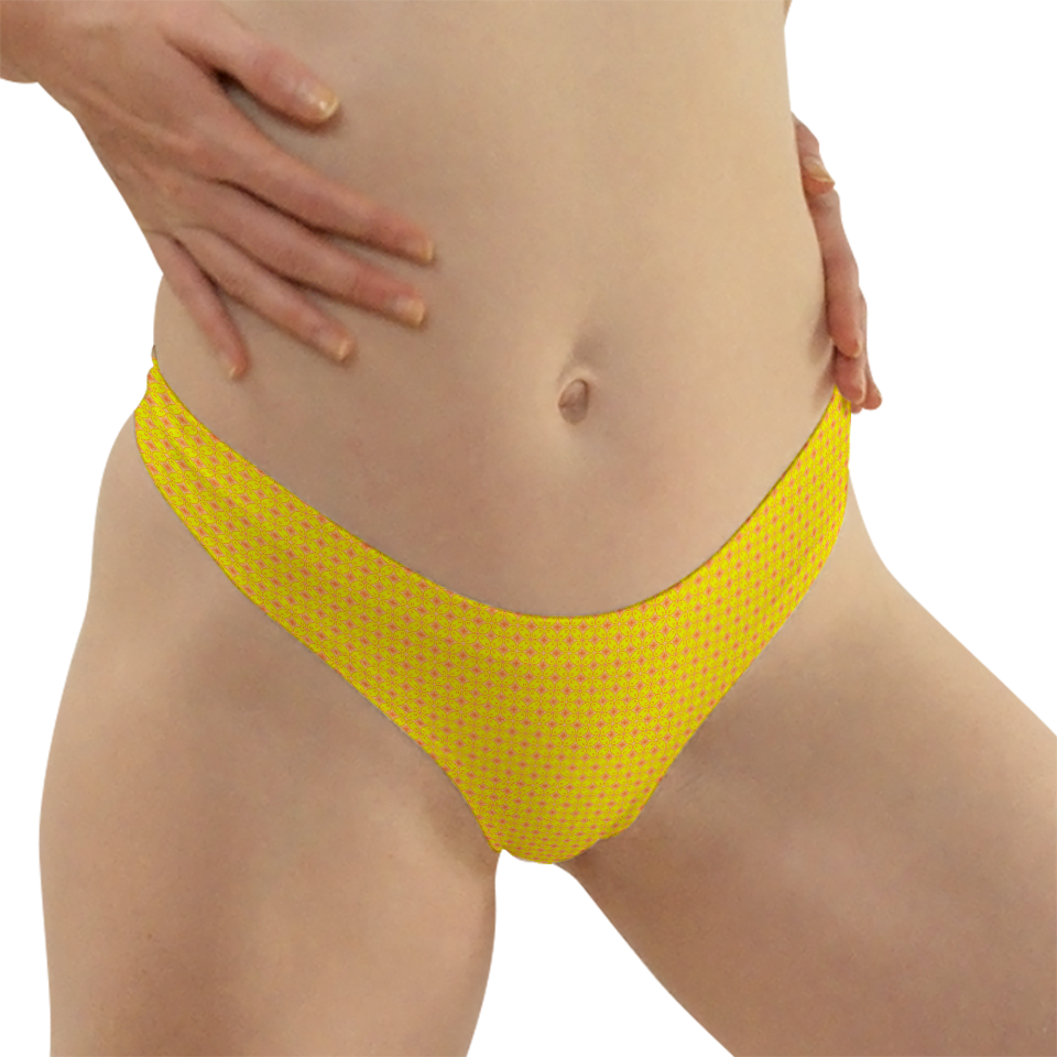 Batik Kawung Yellow Series Thong