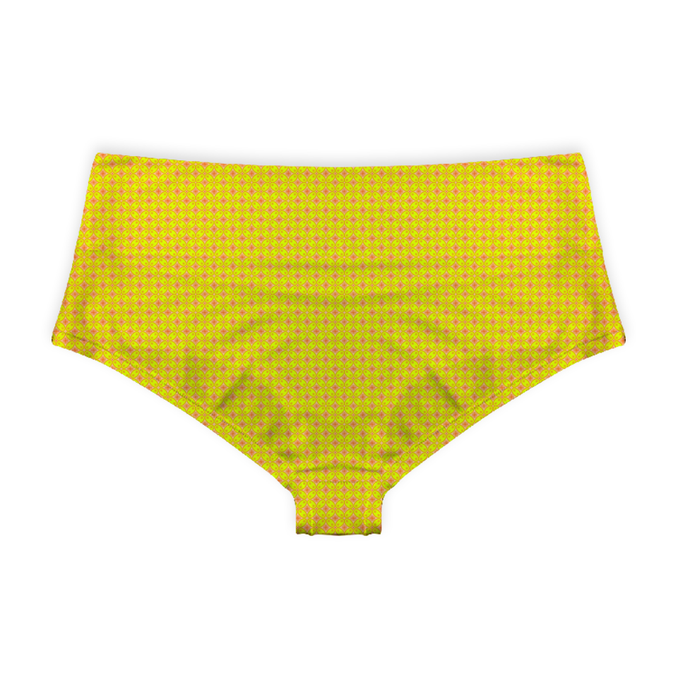 Batik Kawung Yellow Series Boy shorts Bottom