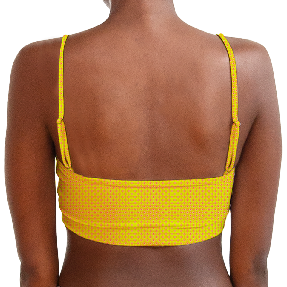 Batik Kawung Yellow Series Tube Style Bra