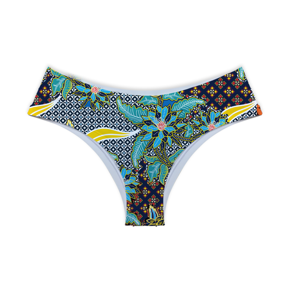 Batik Kawung Blue FLower Series Middle Underwear