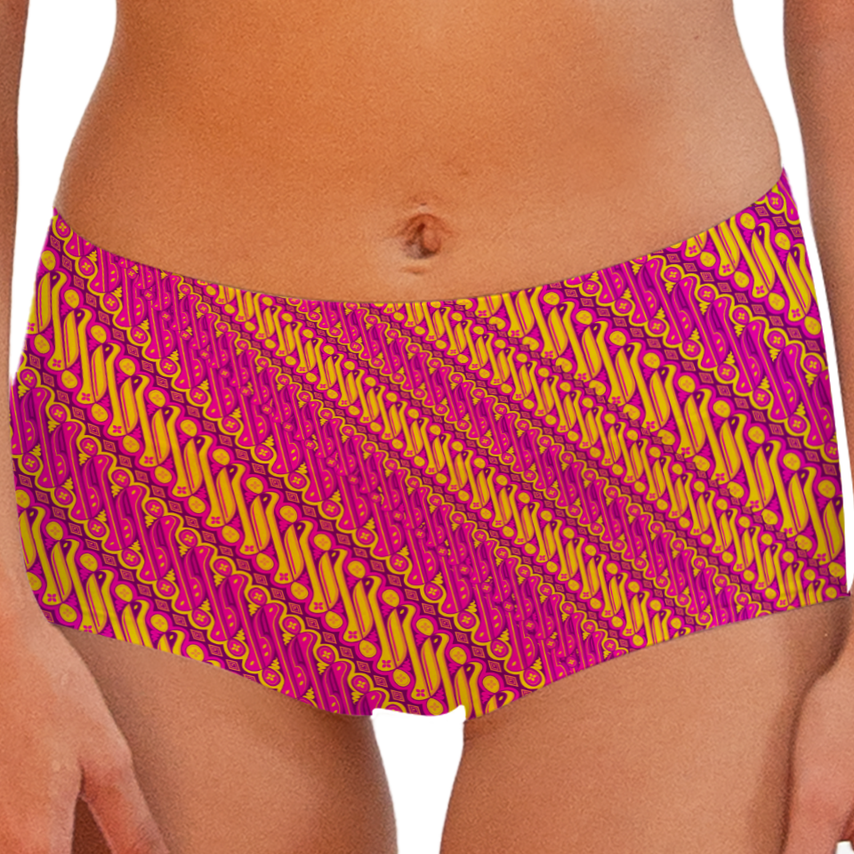 Batik Parang Pink Series Boy shorts Bottom