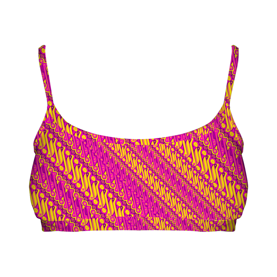 Batik Parang Pink Series Tube Style Bra