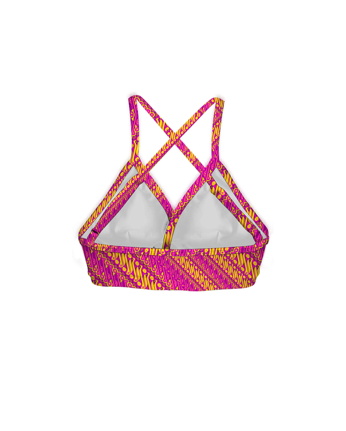 Batik Parang Pink Series Cross Bra