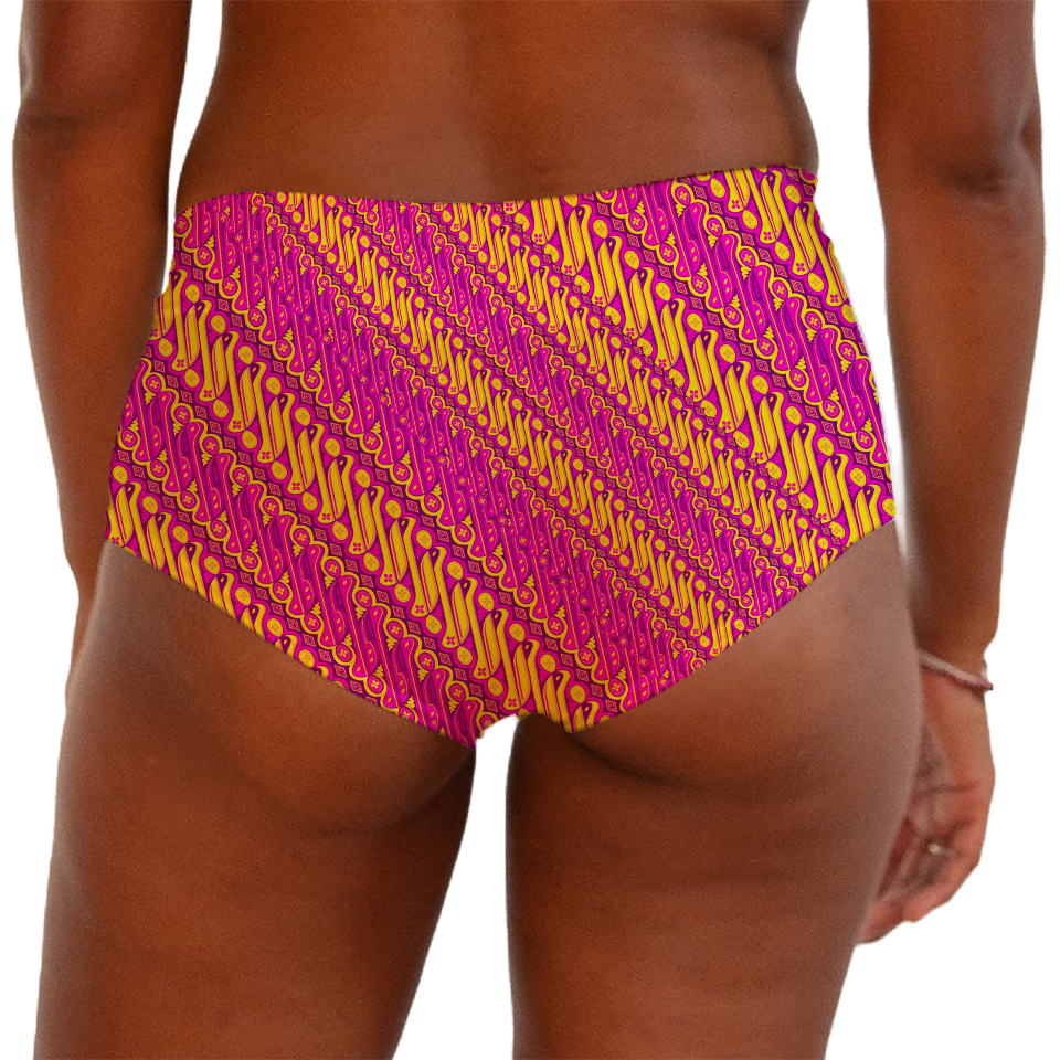 Batik Parang Pink Series Boy shorts Bottom