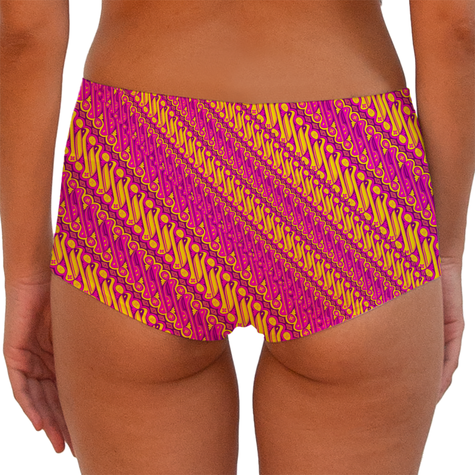 Batik Parang Pink Series Boy shorts Bottom