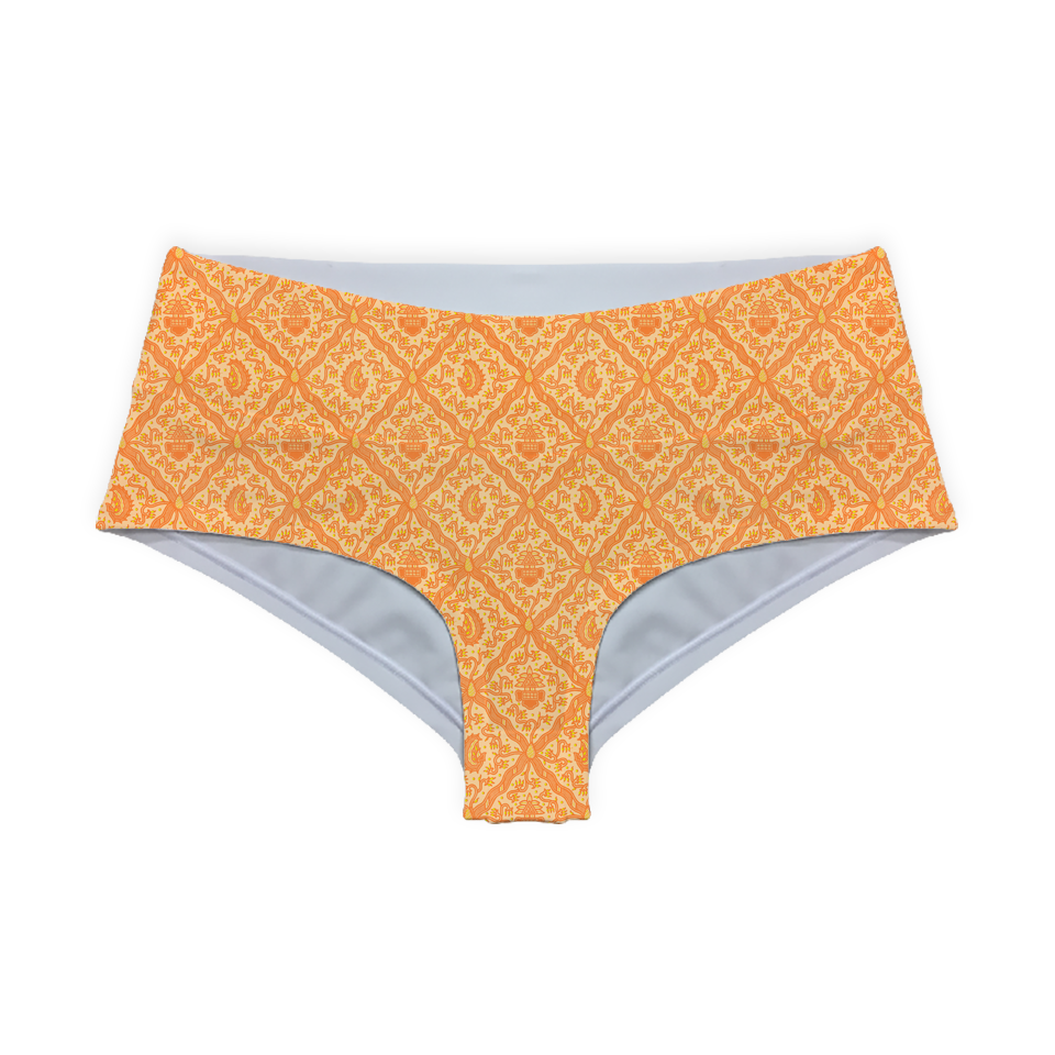 Batik Sidoluhur Orange Series Boy shorts Bottom