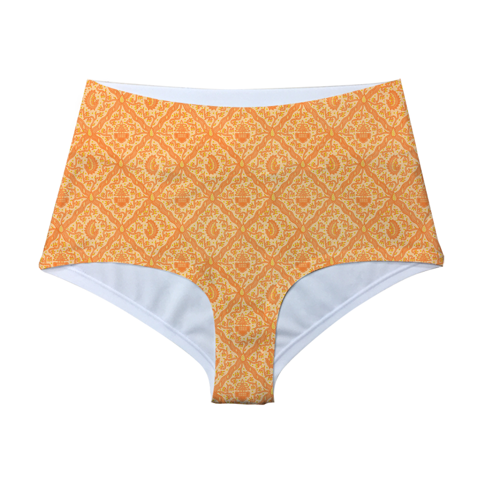 Batik Sidoluhur Orange High Waist