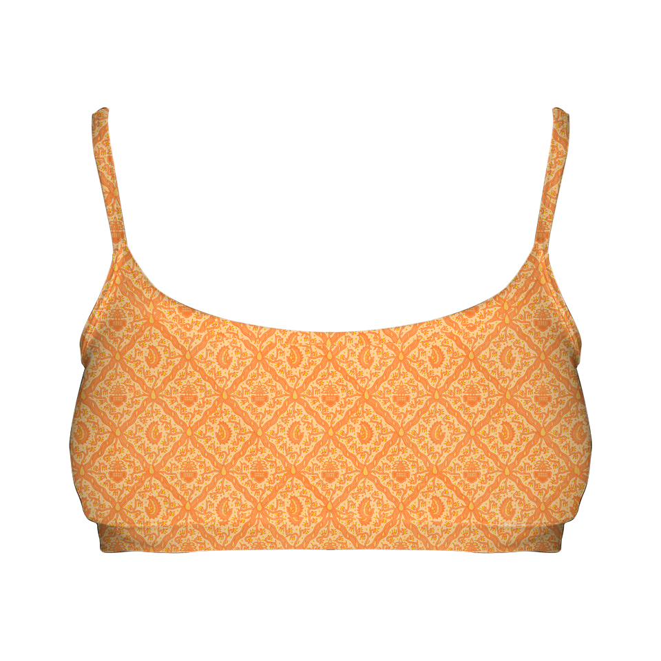 Batik Sidoluhur Orange Series Tube Style Bra