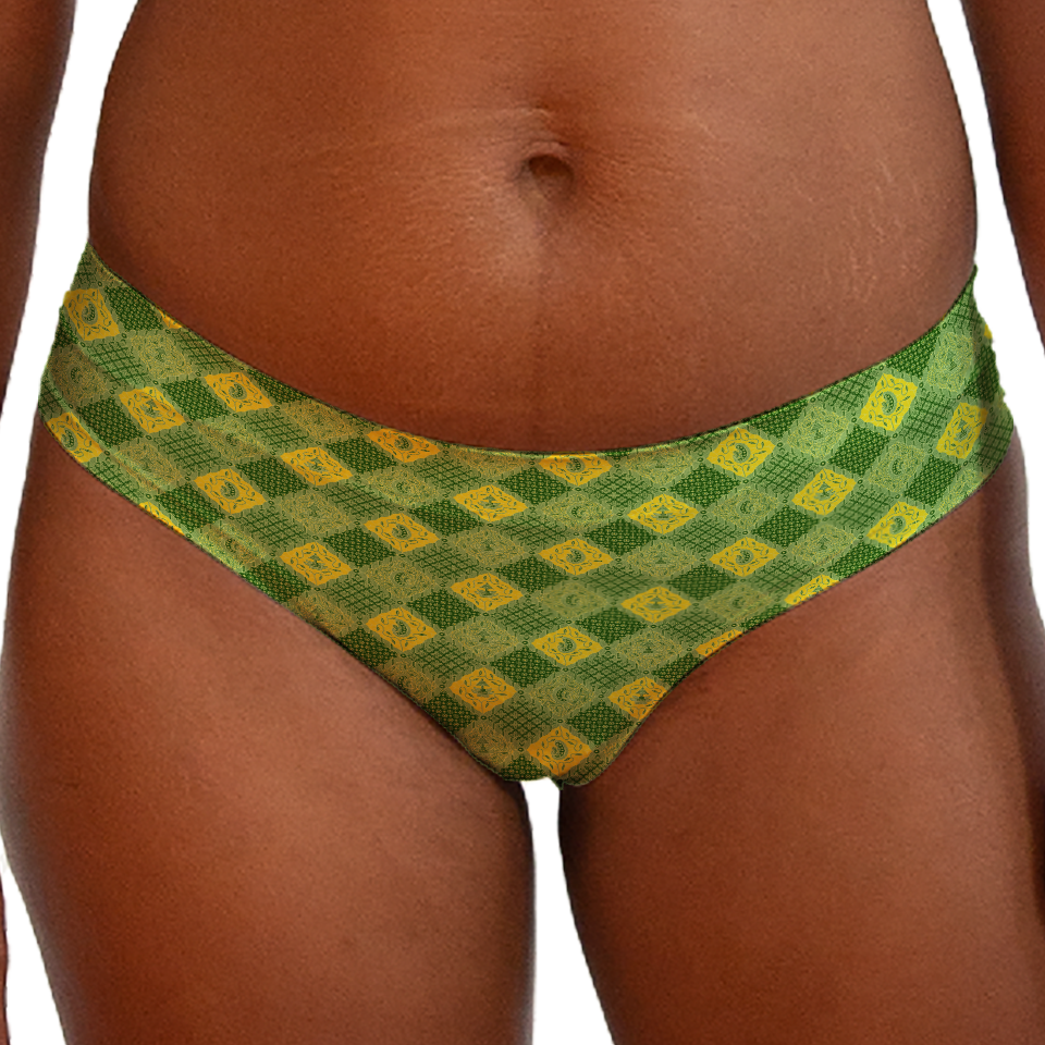 Batik Green & Yellow Series Middle Underwear