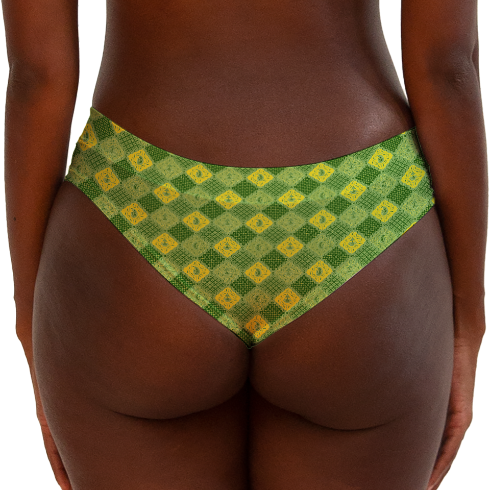 Batik Green & Yellow Series Middle Underwear