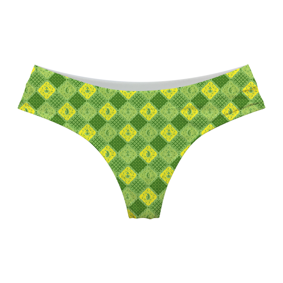 Batik Green & Yellow Series Brazilian-style Underwear