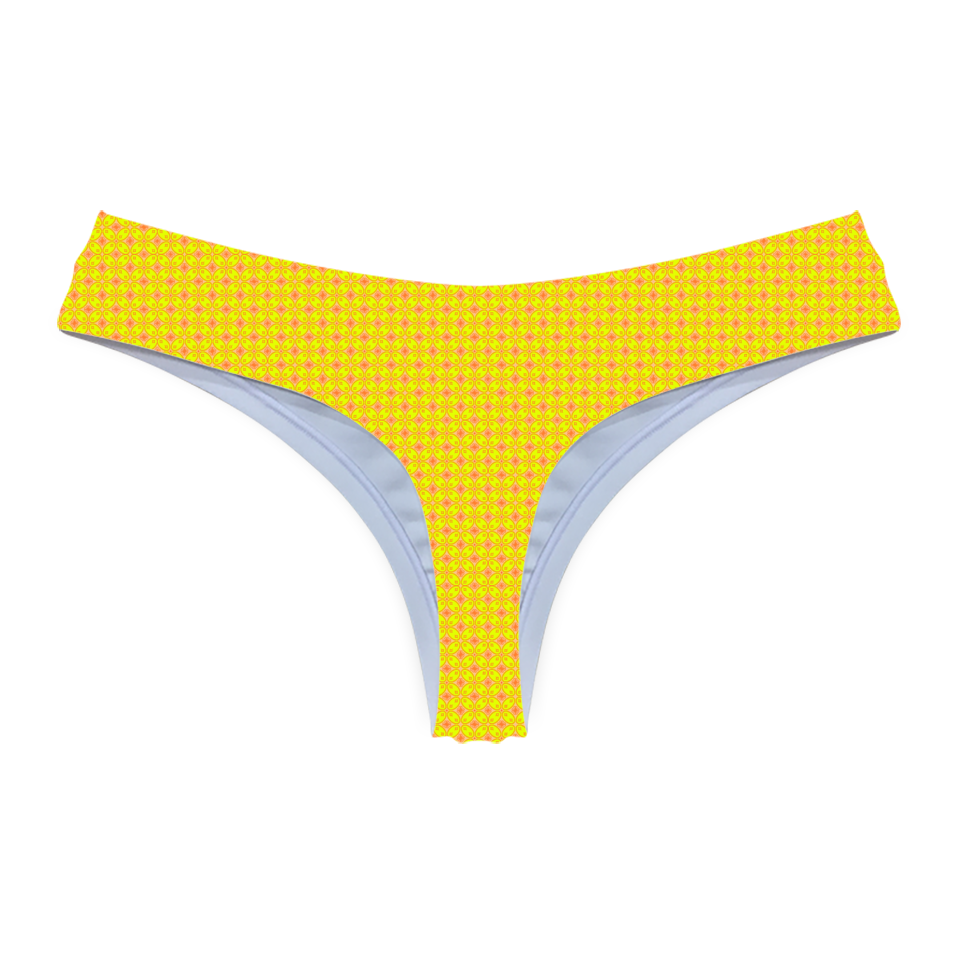 Batik Kawung Yellow Series Thong