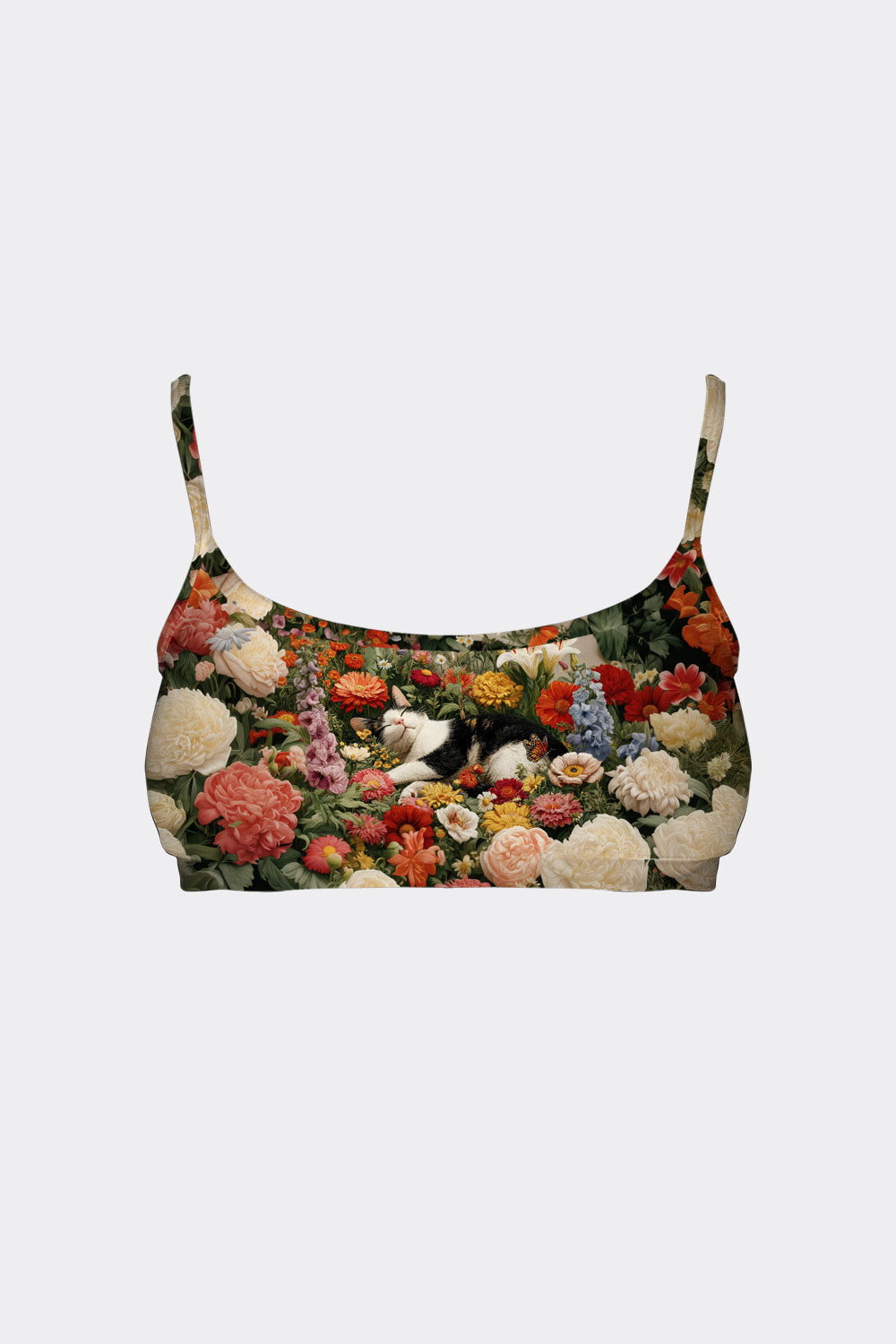 BRALETTE CAT & FLOWER 10