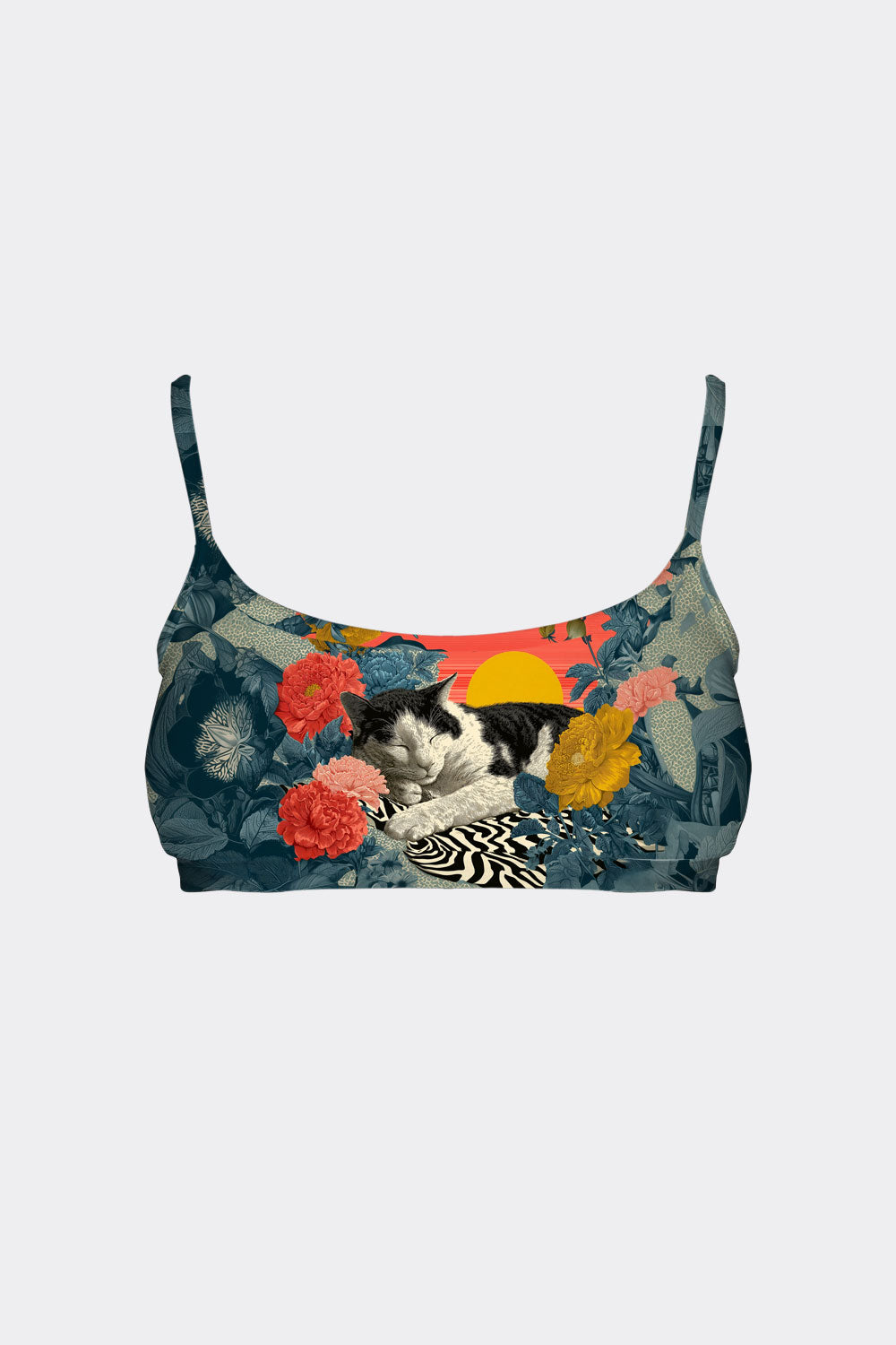 BRALETTE CAT & FLOWER 11