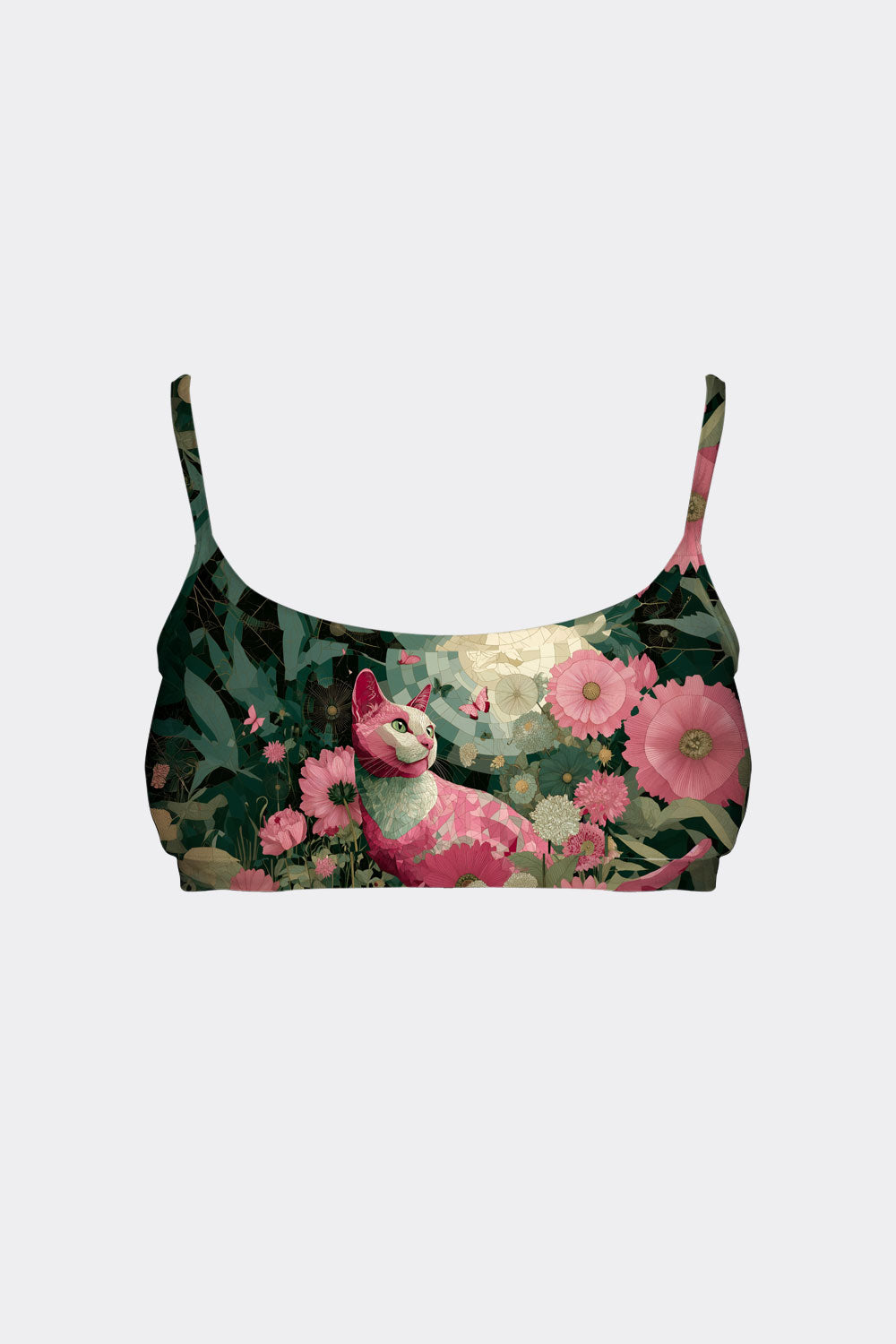BRALETTE CAT & FLOWER 15