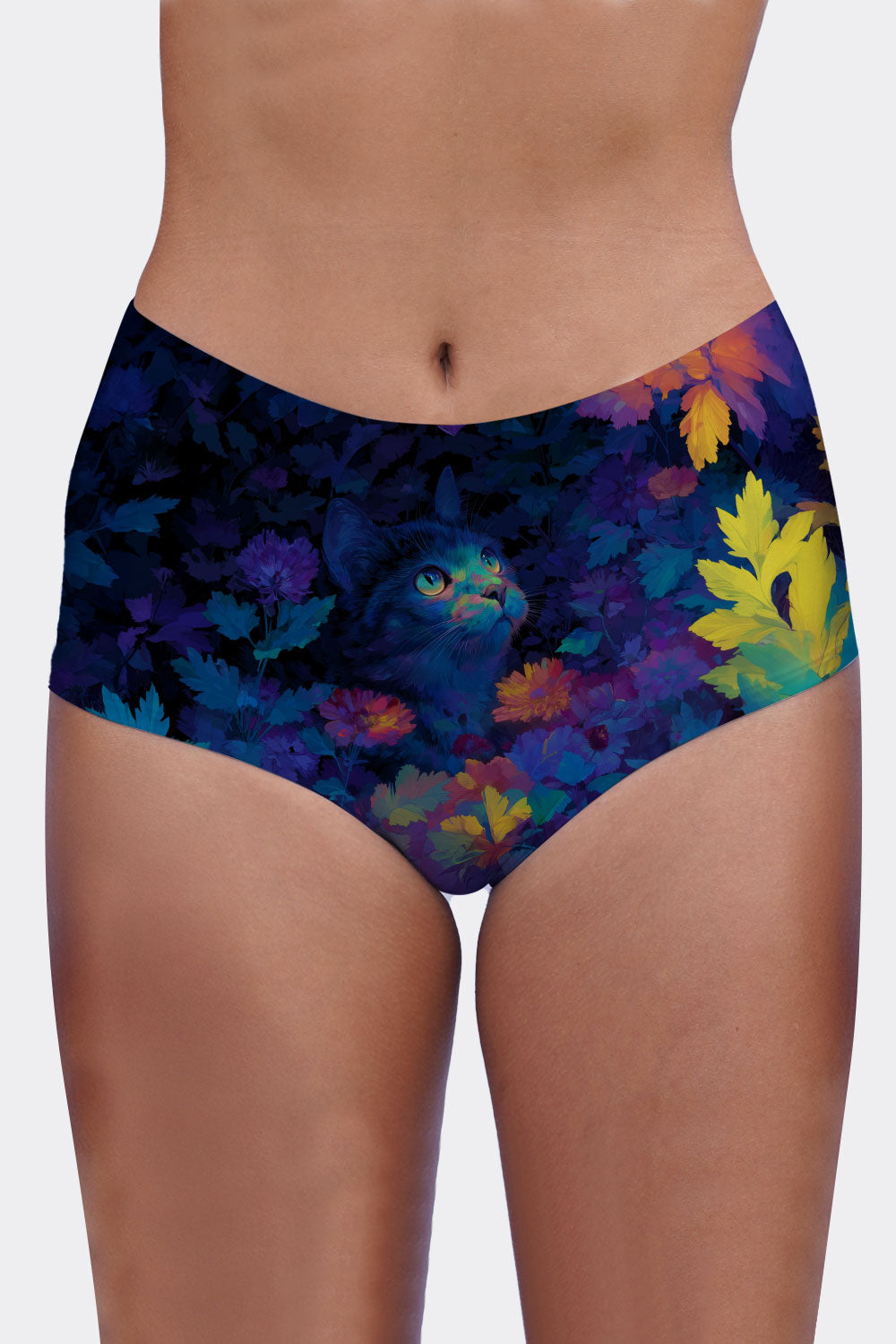 MIDWAIST CATS & FLOWERS 17