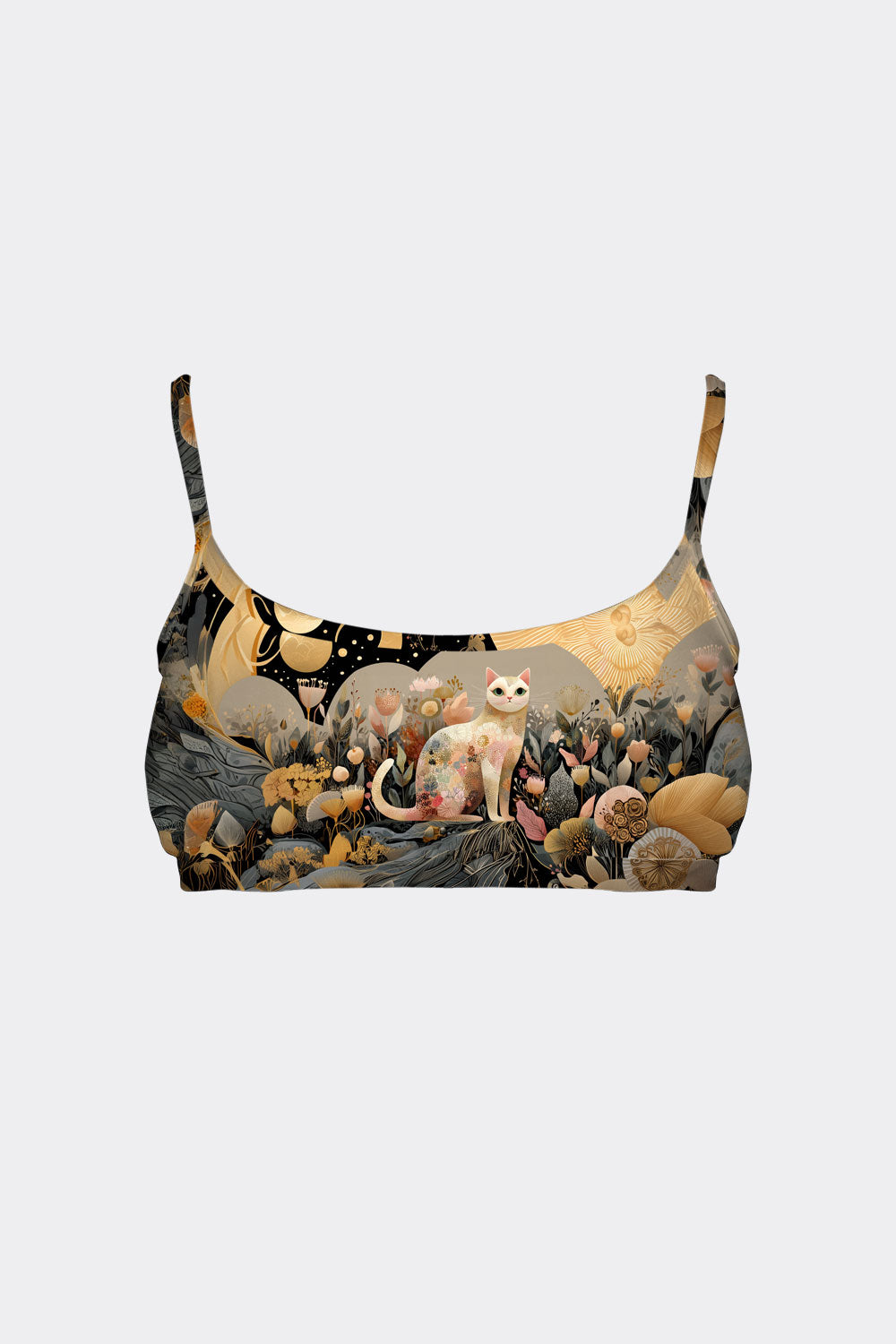 BRALETTE CAT & FLOWER 3