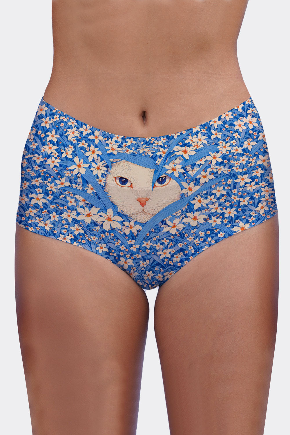 MIDWAIST CATS & FLOWERS 44