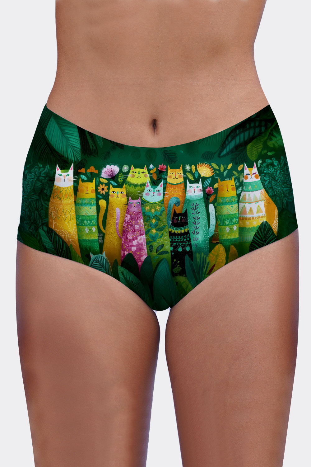 MIDWAIST CATS & FLOWERS 47