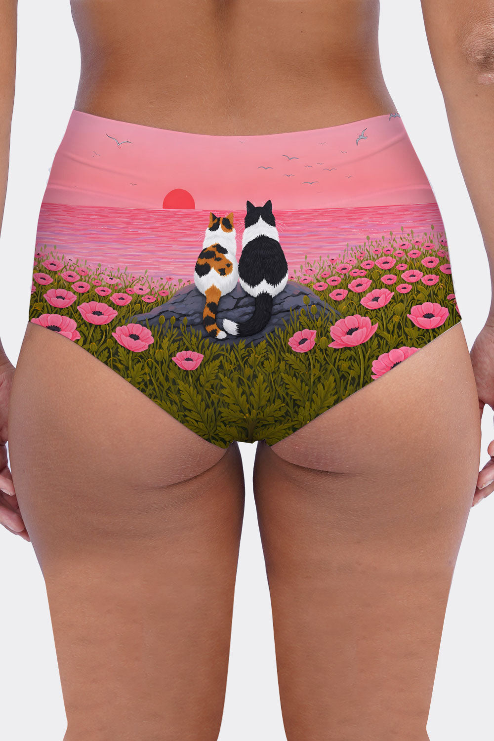 MIDWAIST CATS &amp; FLOWERS 49