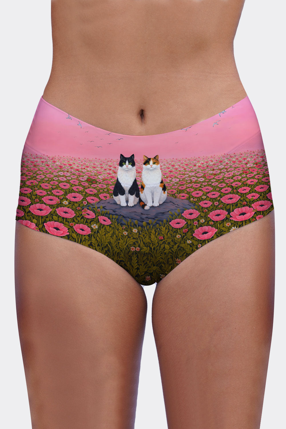 MIDWAIST CATS &amp; FLOWERS 49