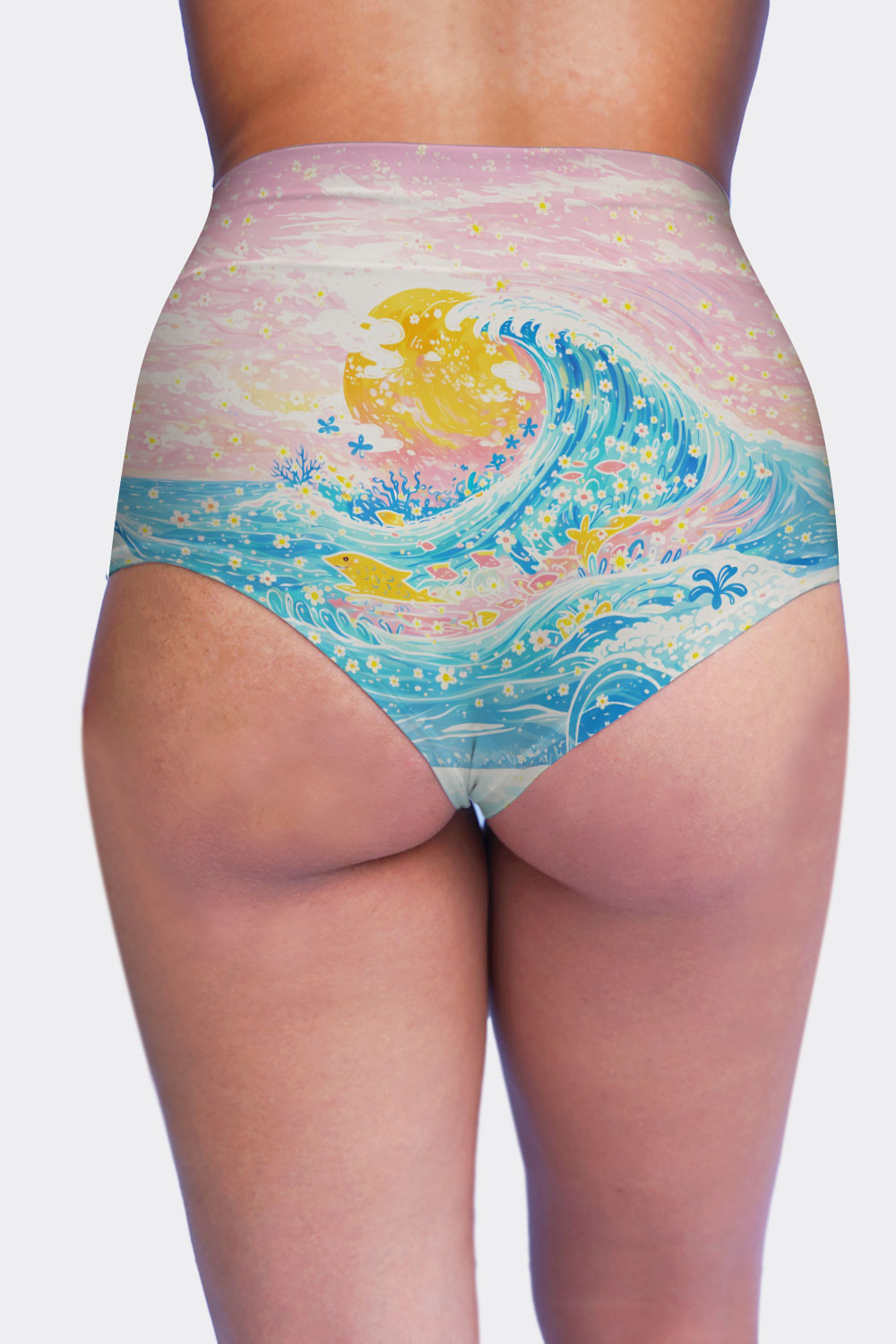 HIGH WAIST CATS & FLOWERS 51