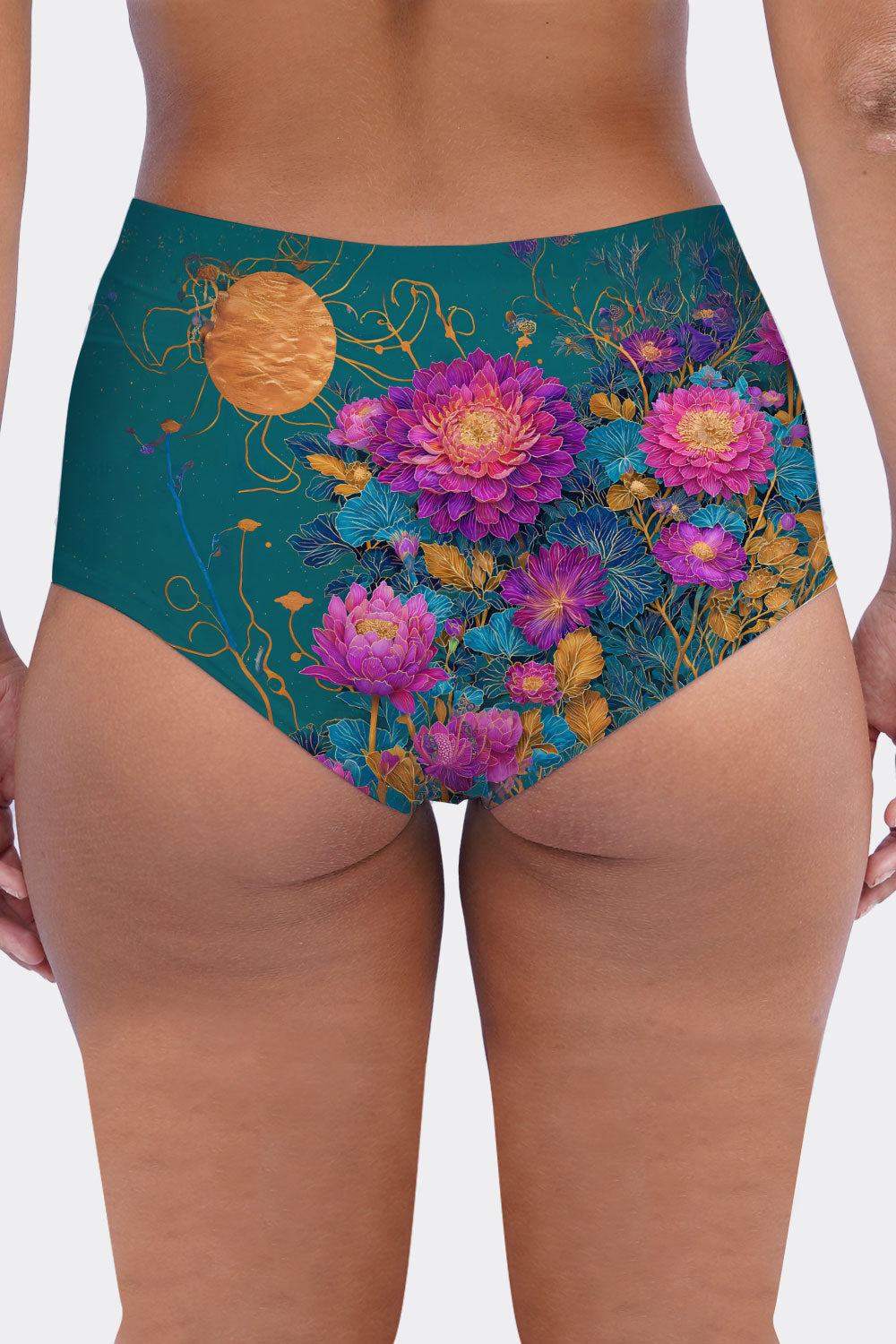 MIDWAIST CATS & FLOWERS 56