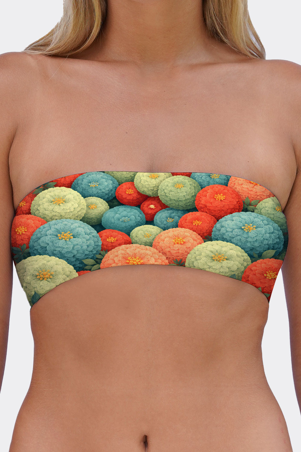 TUBE BRA CATS & FLOWERS 63