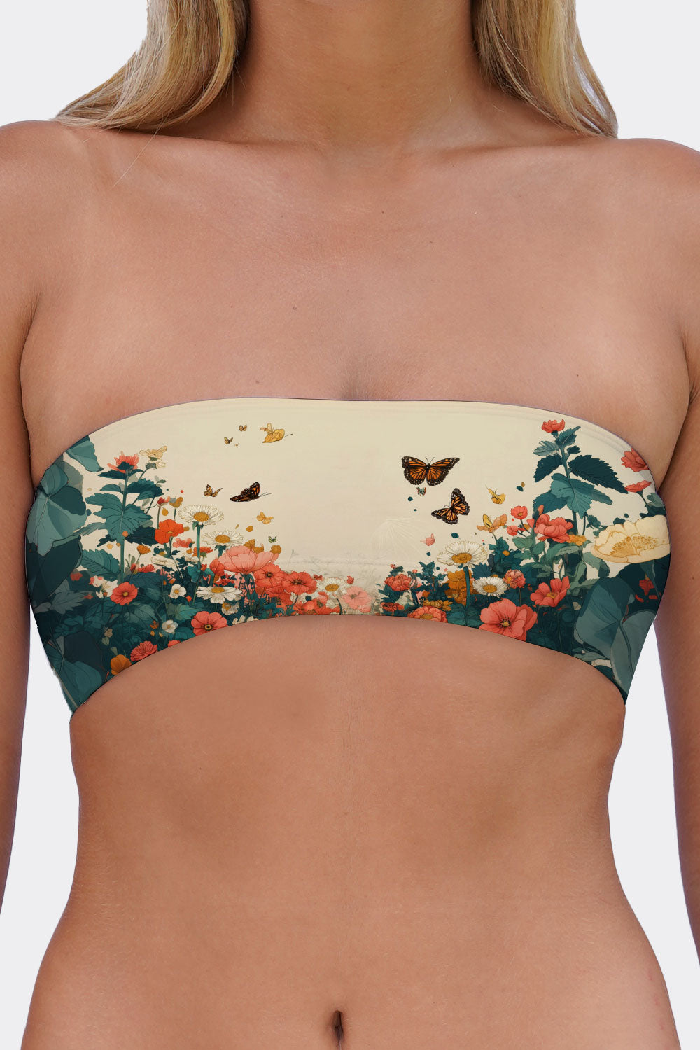 TUBE BRA CATS & FLOWERS 9