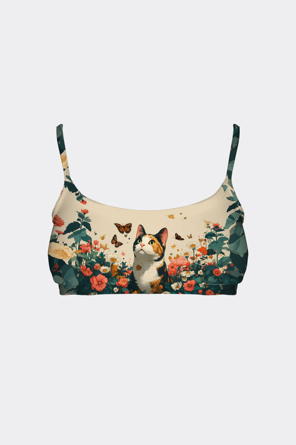 BRALETTE CAT & FLOWER 9