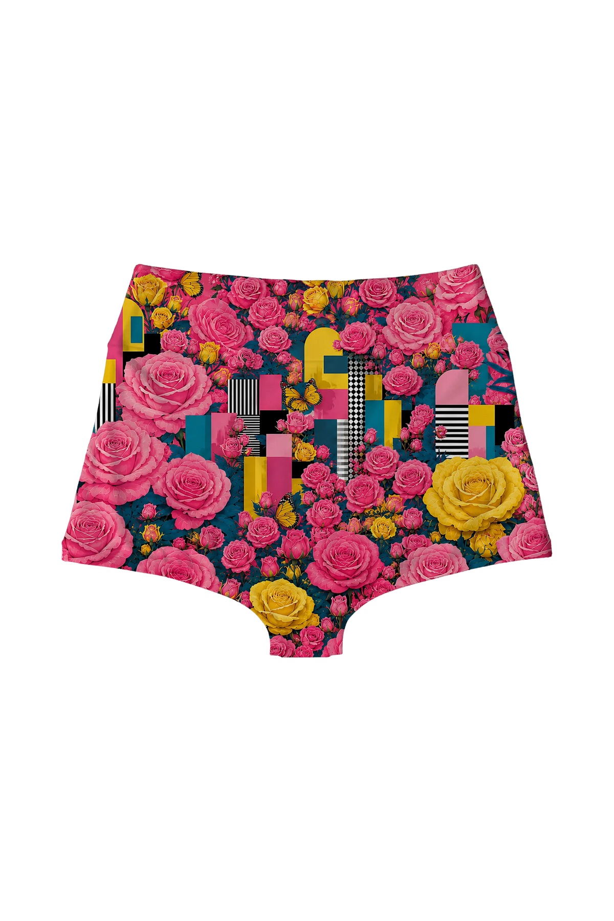 Blooming Cats high waist panty, back view