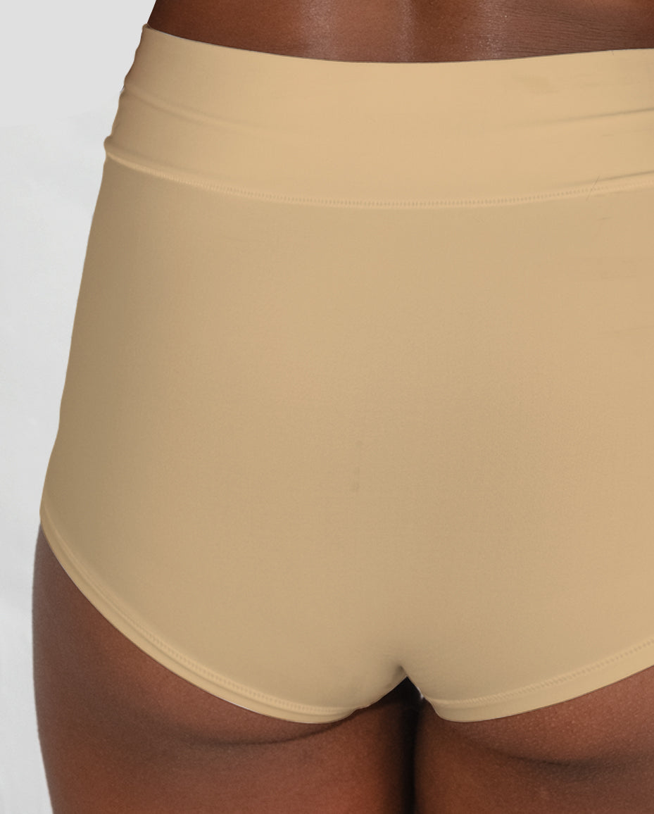 Cream High-Waist Brief Tencel