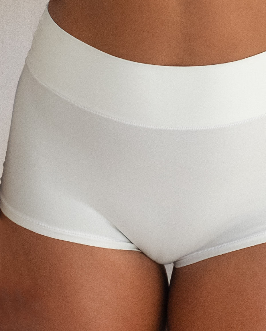 White Tencel High Waist Underwear