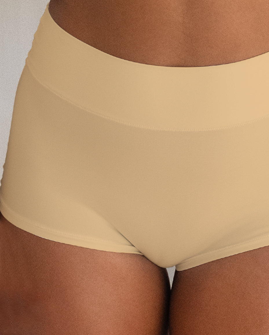 Cream High-Waist Brief Tencel