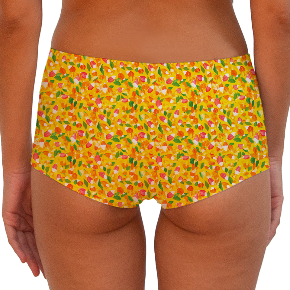 Tiny Flower 61 Boy shorts Bottom