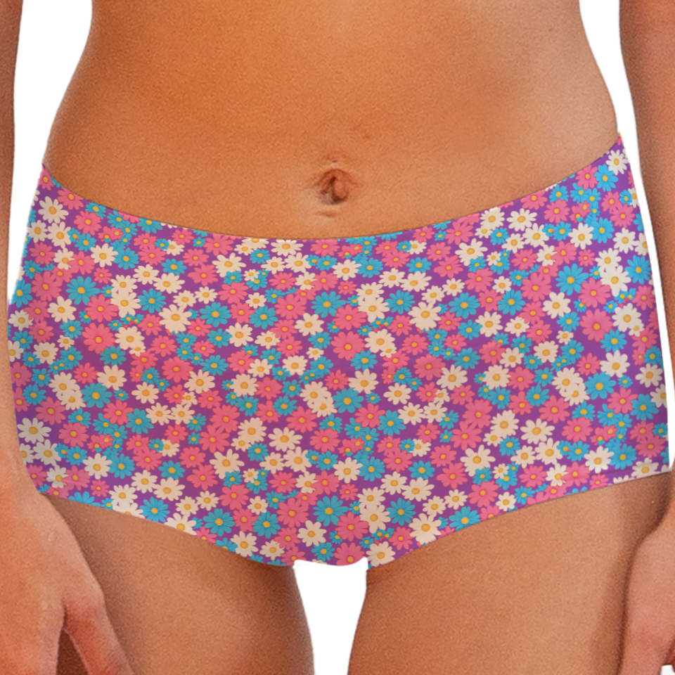 Tiny Flower 62 Boy shorts Bottom