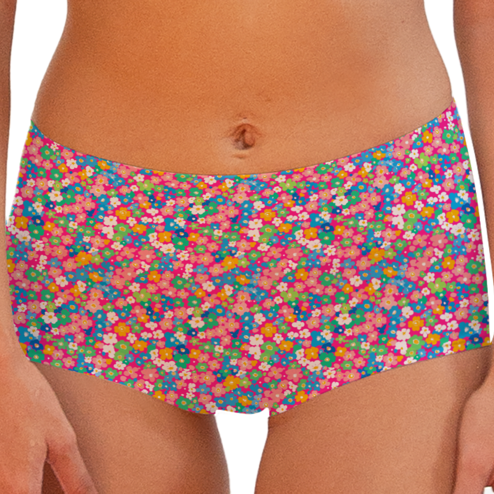 Tiny Flower 63 Boy shorts Bottom