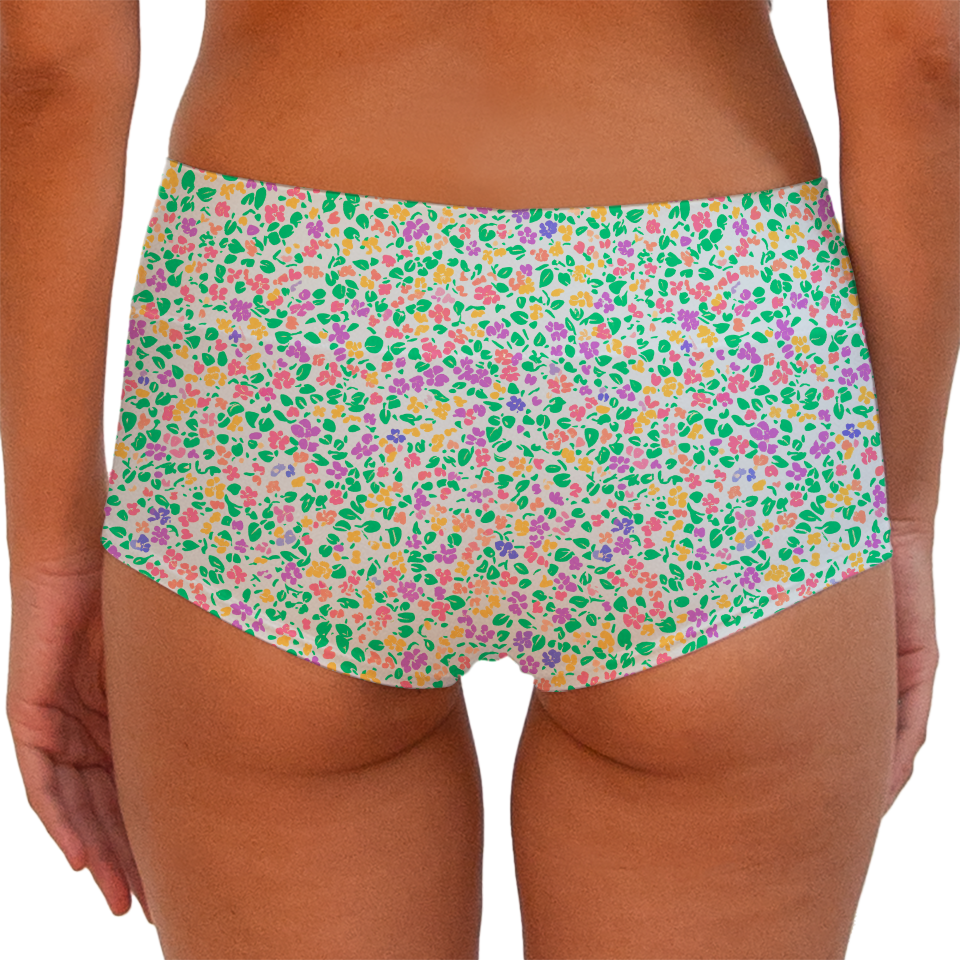 Tiny Flower 64 Boy shorts Bottom