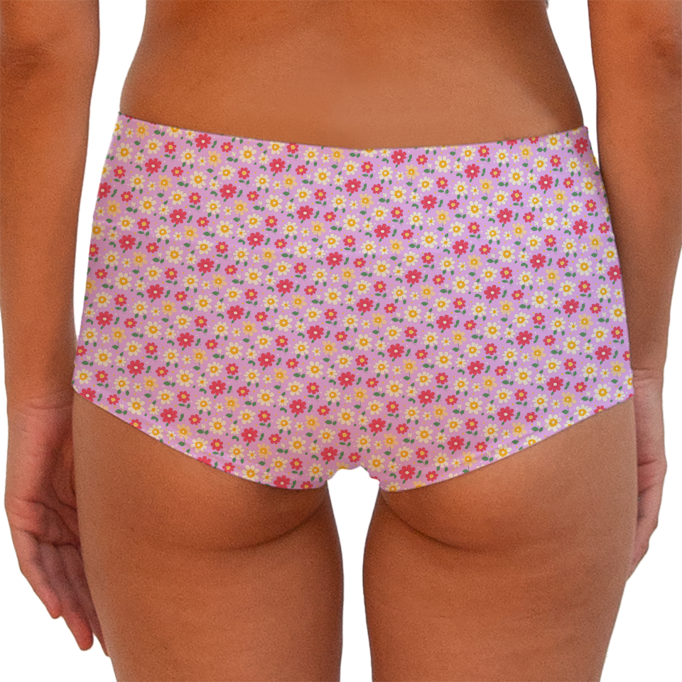 Tiny Flower 67 Boy shorts Bottom