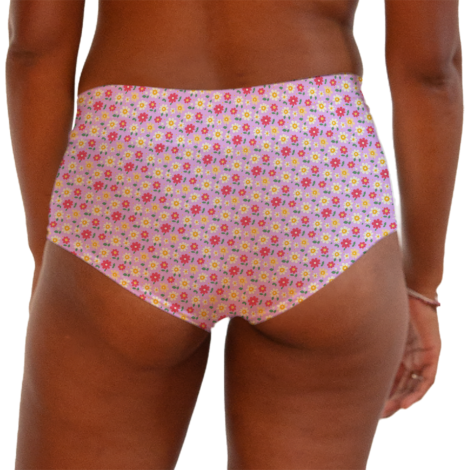 Tiny Flower 67 Boy shorts Bottom