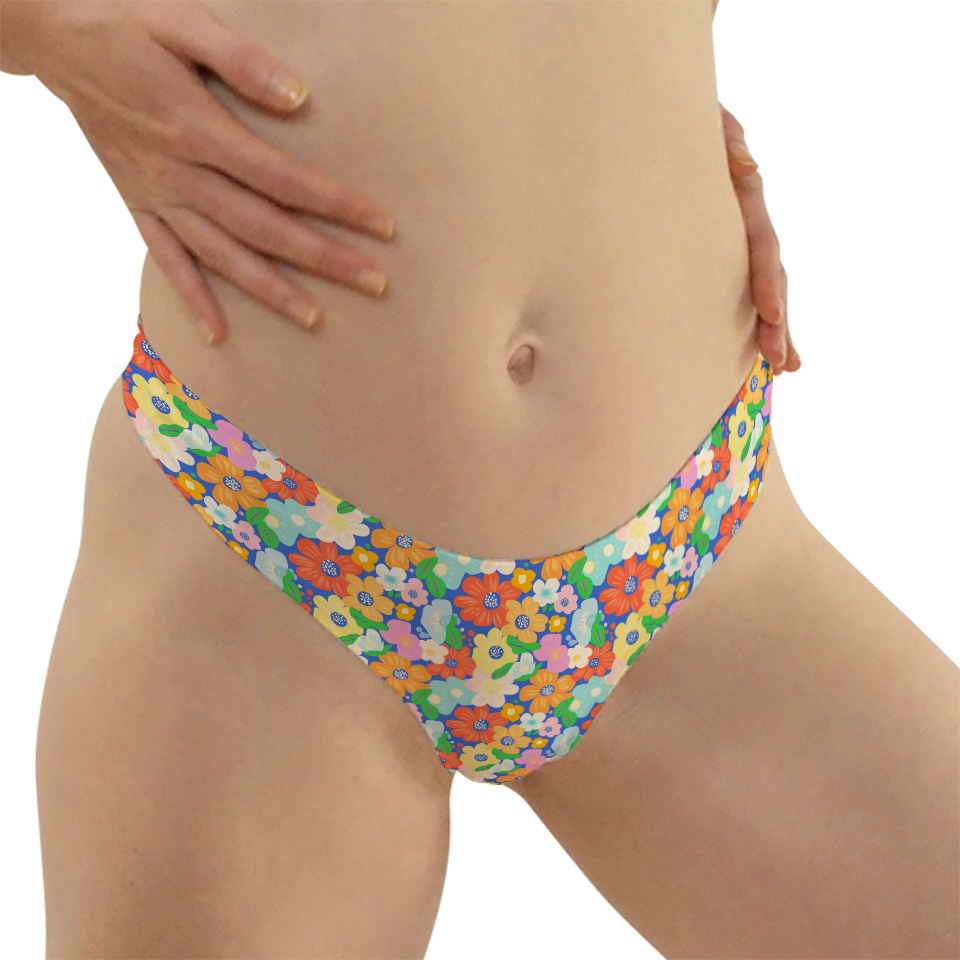 Tiny Flower Series 68 Thong Style Underwear