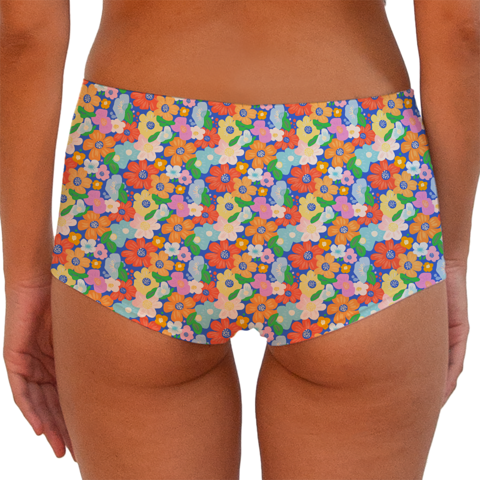 Tiny Flower 68 Boy shorts Bottom