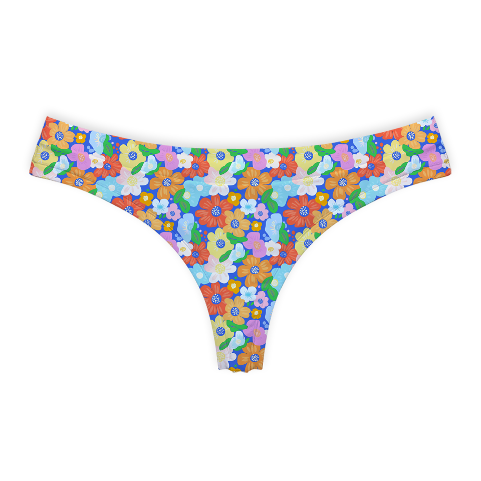 Tiny Flower Series 68 Thong Style Underwear