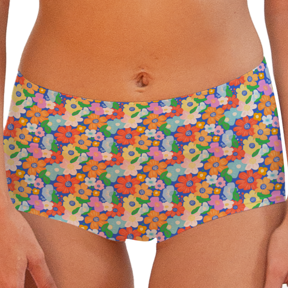 Tiny Flower 68 Boy shorts Bottom