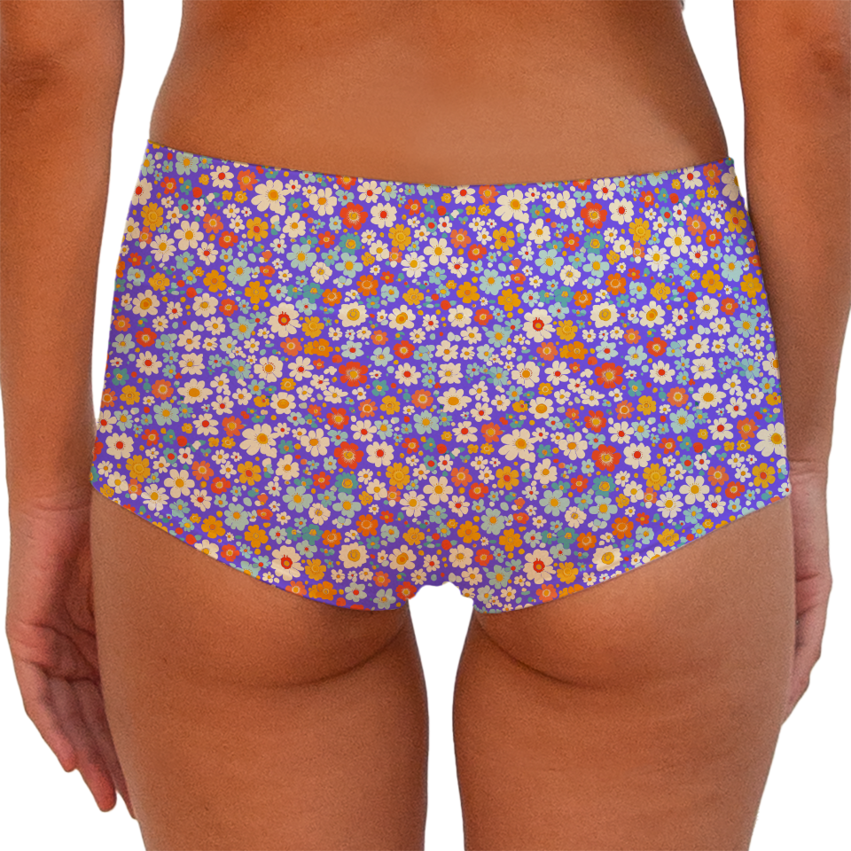 Tiny Flower 69 Boy shorts Bottom