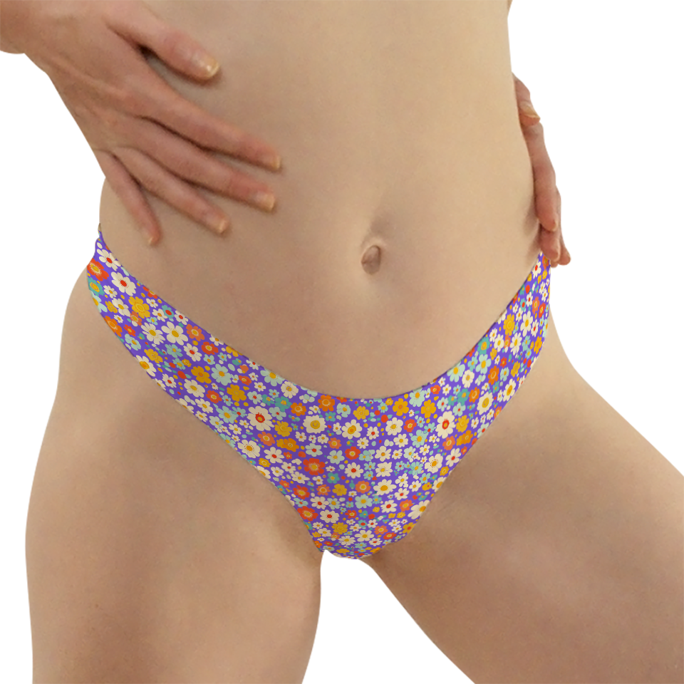 Tiny Flower Series 69 Thong Style Underwear