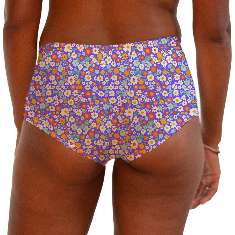 Tiny Flower 69 Boy shorts Bottom