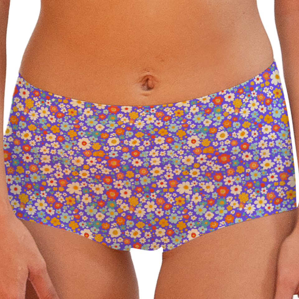 Tiny Flower 69 Boy shorts Bottom