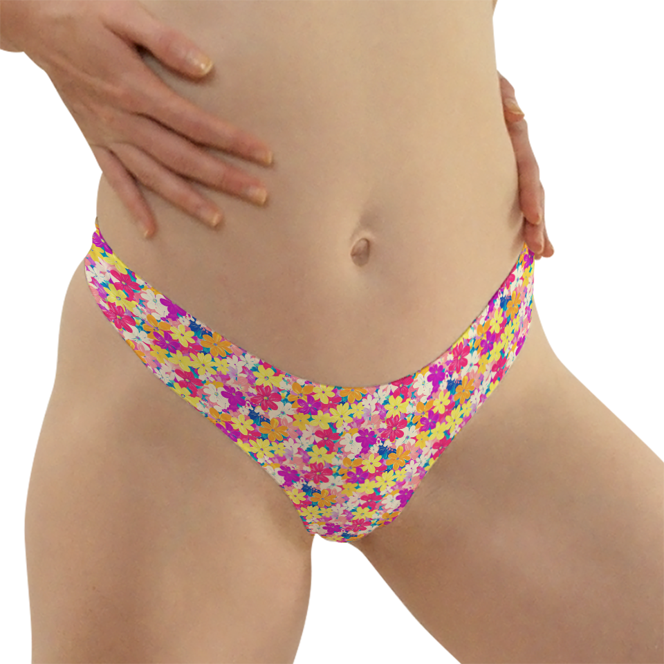 Tiny Flower Series 70 Thong Style Underwear